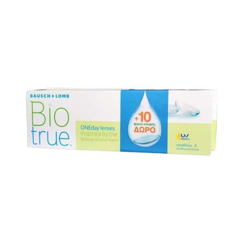 Bausch & Lomb Biotrue OneDay Μυωπίας Ημερήσιοι 30τμχ + 10τμχ