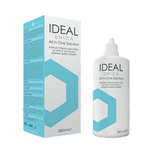 Ideal Unica 380ml Υγρό φροντίδας φακών επαφής